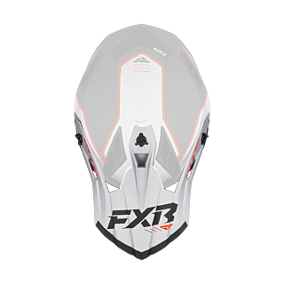 FXR Helmklep Helium Carbon - Oranje / Zilver