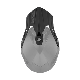 FXR Helmklep Helium Carbon - Zwart
