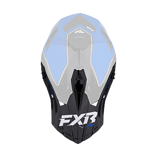 FXR Helmklep Helium Race Div - Blauw / Wit