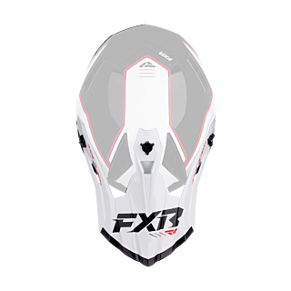 FXR Helmklep Helium Race Div - Rood / Wit