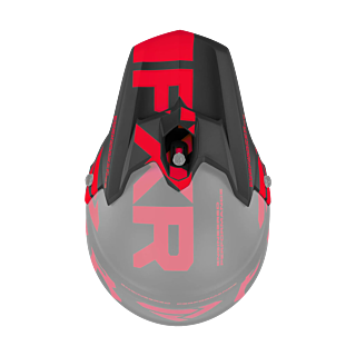 FXR Helmklep Torque Team - Zwart / Rood