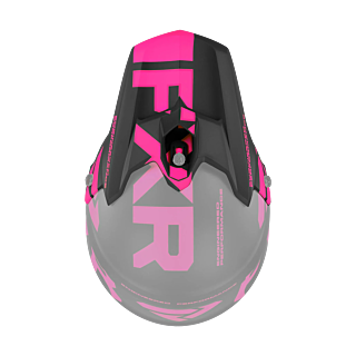FXR Helmklep Torque Team - Zwart / Roze