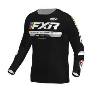 FXR Kinder Cross Shirt 2026 Apex - Zwart
