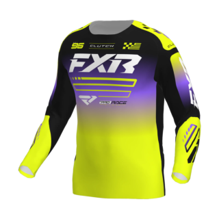 FXR Kinder Crosskleding 2026 Clutch Pro - HiVis / Zwart / Paars