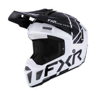 FXR Kinder Crosshelm Clutch - Wit / Zwart