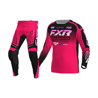 FXR Mini Crosskleding 2026 Clutch - Razz / Zwart / Roze
