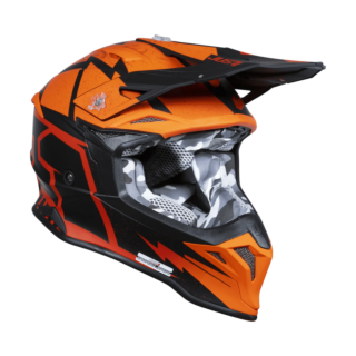 Just1 Crosshelm J39 Poseidon - Oranje / Zwart / Rood