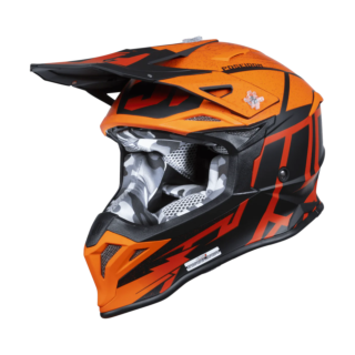Just1 Crosshelm J39 Poseidon - Oranje / Zwart / Rood