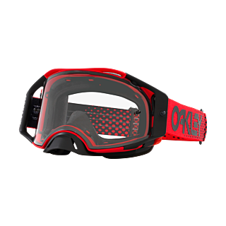 Oakley Crossbril Airbrake MX Moto Red B1B - Clear Lens