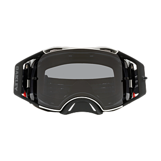Oakley Crossbril Airbrake MX Tuff Blocks Black Gunmetal - Donker Grijs Lens