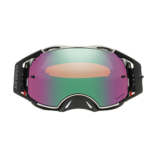 Oakley Crossbril Airbrake MX Tuff Blocks Black Gunmetal - Prizm Jade Iridium Lens
