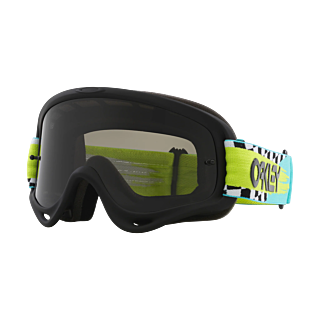 Oakley Crossbril O-frame Teal Checks - Donker Grijs Lens