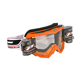 Progrip Crossbril Roll-Off 3201 TR Atzaki - Oranje - Clear Lens