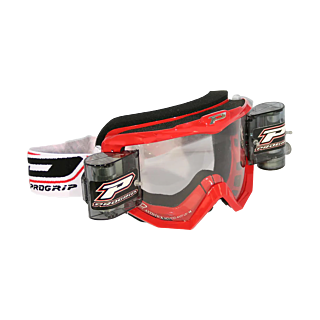 Progrip Crossbril Roll-Off 3201 TR Atzaki - Rood - Clear Lens