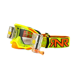 RNR Crossbril Roll-Off Platinum WVS - Geel - Clear Lens