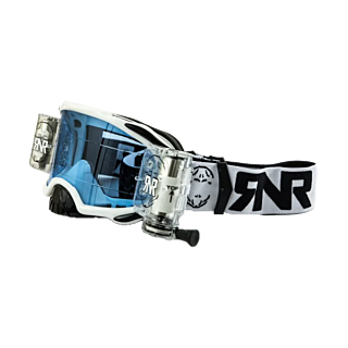 RNR Crossbril Roll-Off Platinum WVS - Wit - Smoke Lens