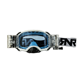 RNR Crossbril Roll-Off Platinum WVS - Wit - Smoke Lens