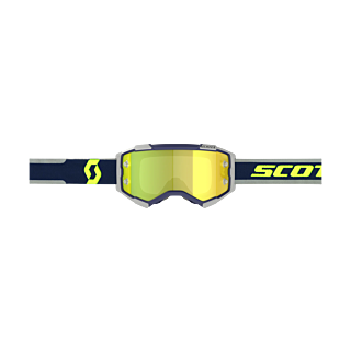 Scott Crossbril Fury - Blauw / Grijs - Spiegel Geel Lens