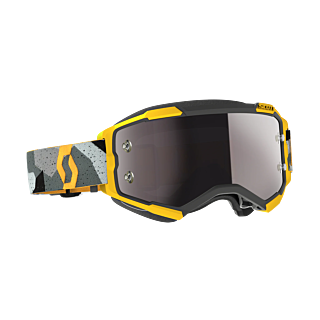 Scott Crossbril Fury - Camo Groen / Geel - Spiegel Zilver Lens
