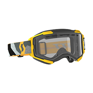 Scott Crossbril Fury Enduro - Camo Groen / Geel - Clear Lens