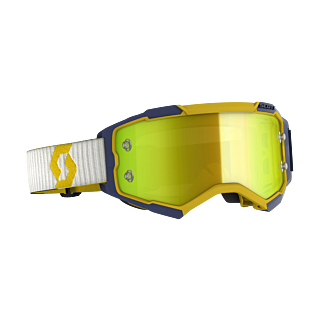Scott Crossbril Fury - Geel / Blauw - Spiegel Geel Lens