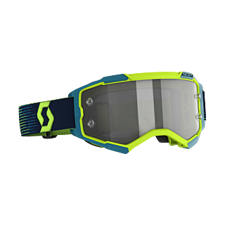 Scott Crossbril Fury - Neon Geel / Blauw - Light Sensitive Grijs Lens