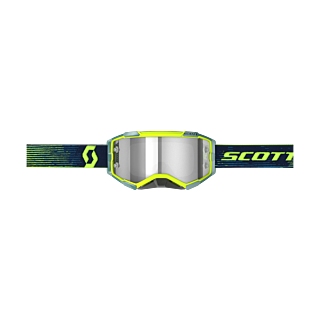 Scott Crossbril Fury - Neon Geel / Blauw - Light Sensitive Grijs Lens