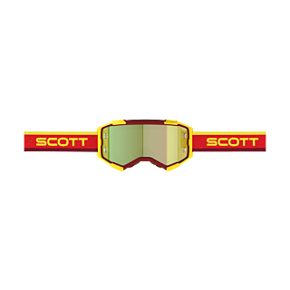 Scott Crossbril Fury - Rood / Geel - Spiegel Geel Lens