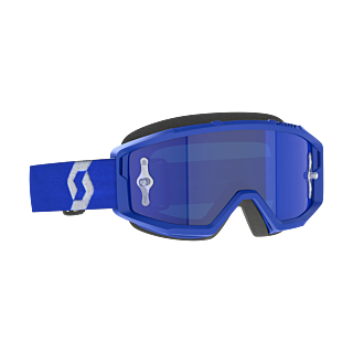 Scott Crossbril Primal - Blauw / Wit - Spiegel Electric Blauw Lens