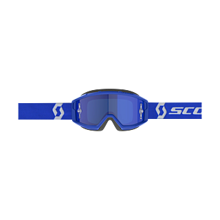 Scott Crossbril Primal - Blauw / Wit - Spiegel Electric Blauw Lens