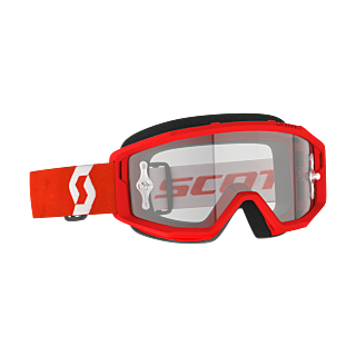 Scott Crossbril Primal - Rood / Wit - Clear Lens
