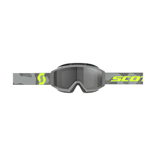 Scott Crossbril Primal Sand Dust - Grijs / Neon Geel - Donker Grijs Lens