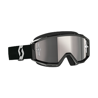 Scott Crossbril Primal - Zwart / Wit - Spiegel Zilver Lens