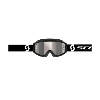 Scott Crossbril Primal - Zwart / Wit - Spiegel Zilver Lens