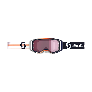 Scott Crossbril Prospect - Blauw / Wit - Amplifier Spiegel Rose Lens