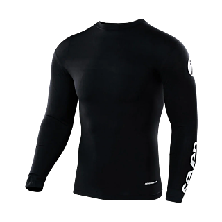 Seven Compressie Shirt Zero Staple - Zwart