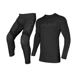 Seven Kinder Crosskleding Vox Staple - Zwart