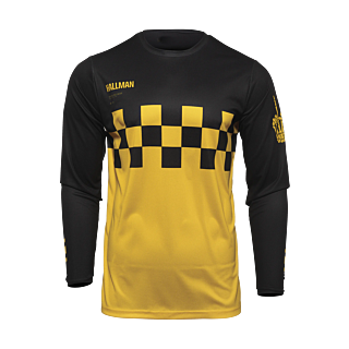 Thor Crosskleding 2026 Hallman Differ Cheq - Geel / Zwart
