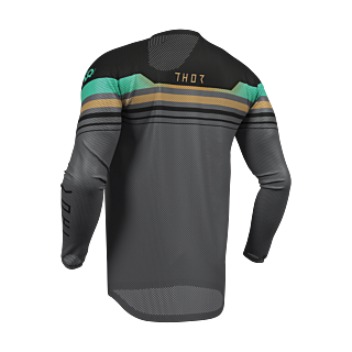 Thor Cross Shirt 2026 Launchmode Vented Raptor - Zwart / Charcoal
