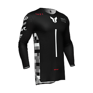 Thor Cross Shirt Sportmode Riot - Zwart / Rood