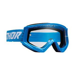 Thor Crossbril Combat Racer - Blauw / Wit - Clear Lens
