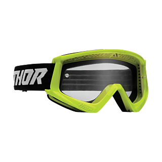 Thor Crossbril Combat Racer - Flo Acid / Zwart - Clear Lens