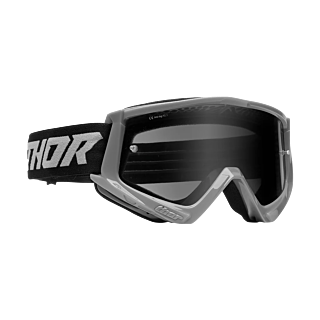 Thor Crossbril Combat Sand Racer - Grijs / Zwart - Smoke Lens