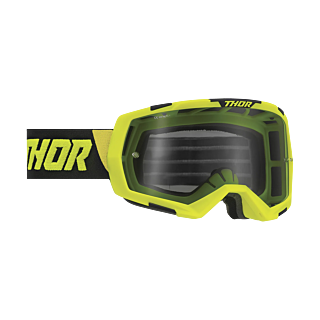 Thor Crossbril Regiment - Lime / Zwart - Smoke Lens