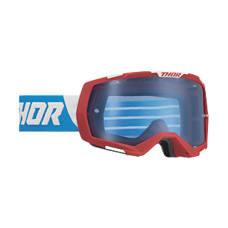 Thor Crossbril Regiment - Rood / Wit / Blauw - Blauw Lens