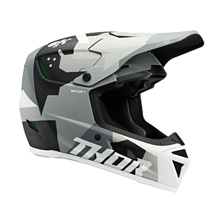Thor Crosshelm Reflex Sport Carbon Brave - Grijs / Wit