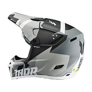 Thor Crosshelm Reflex Sport Carbon Brave - Grijs / Wit