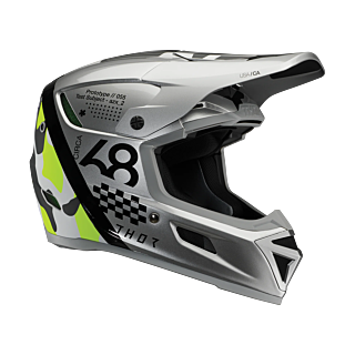 Thor Crosshelm Reflex Sport Riot - Grijs / Acid