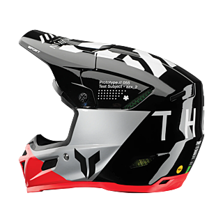 Thor Crosshelm Reflex Sport Strike - Zwart / Rood