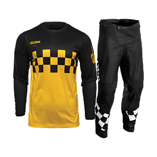 Thor Crosskleding 2026 Hallman Differ Cheq - Geel / Zwart